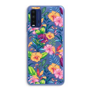CaseCompany Tropisch 2: Xiaomi Redmi 9T Transparant Hoesje