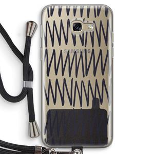 CaseCompany Marrakech Zigzag: Samsung Galaxy A5 (2017) Transparant Hoesje met koord