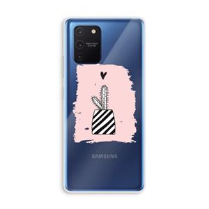 CaseCompany Zwart-wit cactus: Samsung Galaxy Note 10 Lite Transparant Hoesje