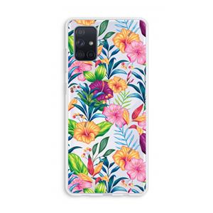 CaseCompany Tropisch 2: Galaxy A71 Transparant Hoesje