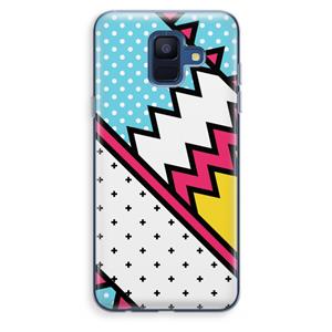 CaseCompany Pop Art #2: Samsung Galaxy A6 (2018) Transparant Hoesje