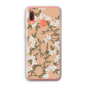 CaseCompany Blossoming spring: Samsung Galaxy A20e Transparant Hoesje