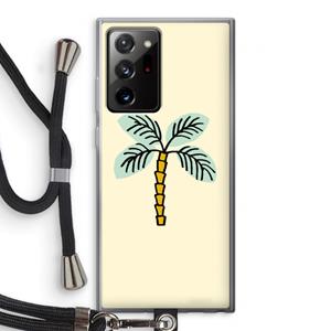 CaseCompany Palmboom: Samsung Galaxy Note 20 Ultra / Note 20 Ultra 5G Transparant Hoesje met koord