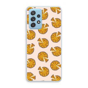 CaseCompany You Had Me At Pizza: Samsung Galaxy A73 Transparant Hoesje