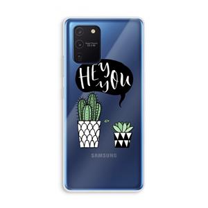 CaseCompany Hey you cactus: Samsung Galaxy Note 10 Lite Transparant Hoesje