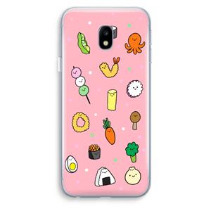 CaseCompany Happy bento friends: Samsung Galaxy J3 (2017) Transparant Hoesje