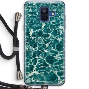 CaseCompany Weerkaatsing water: Samsung Galaxy A6 (2018) Transparant Hoesje met koord