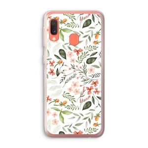 CaseCompany Sweet little flowers: Samsung Galaxy A20e Transparant Hoesje