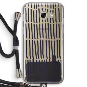 CaseCompany Moroccan stripes: Samsung Galaxy A5 (2017) Transparant Hoesje met koord