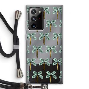CaseCompany Paradise: Samsung Galaxy Note 20 Ultra / Note 20 Ultra 5G Transparant Hoesje met koord