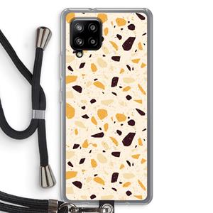 CaseCompany Terrazzo N°13: Samsung Galaxy A42 5G Transparant Hoesje met koord