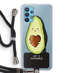 CaseCompany Avocuddle: Samsung Galaxy A32 4G Transparant Hoesje met koord