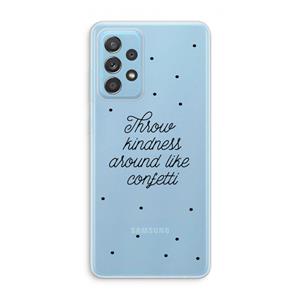 CaseCompany Confetti: Samsung Galaxy A73 Transparant Hoesje