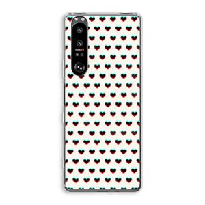 CaseCompany Hartjes: Sony Xperia 1 III Transparant Hoesje