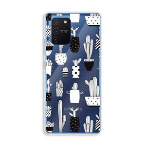 CaseCompany Cactusmotief: Samsung Galaxy Note 10 Lite Transparant Hoesje