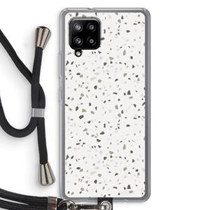 CaseCompany Terrazzo N°14: Samsung Galaxy A42 5G Transparant Hoesje met koord
