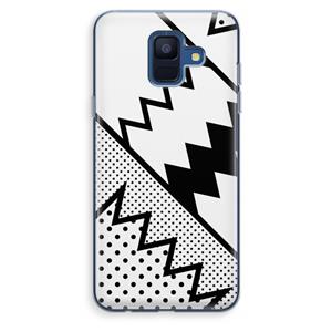 CaseCompany Pop Art #5: Samsung Galaxy A6 (2018) Transparant Hoesje