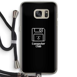 CaseCompany Hello: Samsung Galaxy S7 Transparant Hoesje met koord