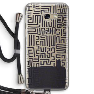 CaseCompany Moroccan Print: Samsung Galaxy A5 (2017) Transparant Hoesje met koord