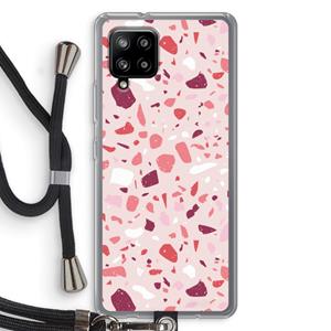 CaseCompany Terrazzo N°15: Samsung Galaxy A42 5G Transparant Hoesje met koord