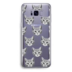 CaseCompany Kitten: Samsung Galaxy S8 Plus Transparant Hoesje