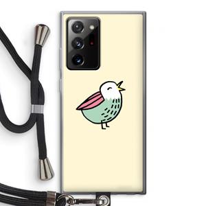 CaseCompany Birdy: Samsung Galaxy Note 20 Ultra / Note 20 Ultra 5G Transparant Hoesje met koord