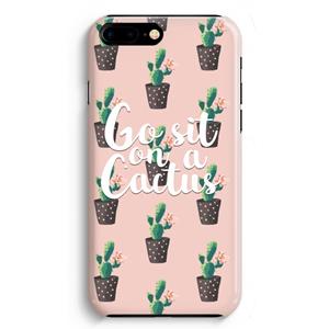CaseCompany Cactus quote: iPhone 8 Plus Volledig Geprint Hoesje