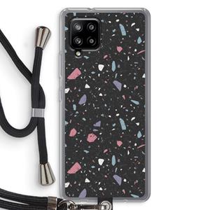 CaseCompany Terrazzo N°16: Samsung Galaxy A42 5G Transparant Hoesje met koord