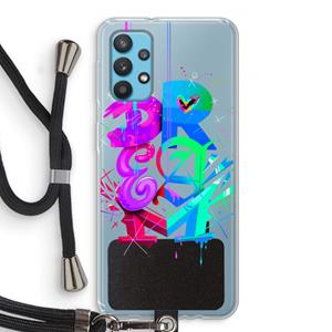 CaseCompany Dream: Samsung Galaxy A32 4G Transparant Hoesje met koord