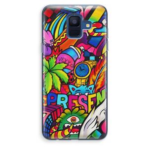 CaseCompany Represent: Samsung Galaxy A6 (2018) Transparant Hoesje