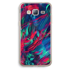 CaseCompany Pilgrims Of The Sea: Samsung Galaxy J3 (2016) Transparant Hoesje
