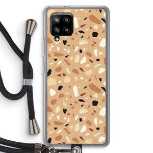 CaseCompany Terrazzo N°17: Samsung Galaxy A42 5G Transparant Hoesje met koord