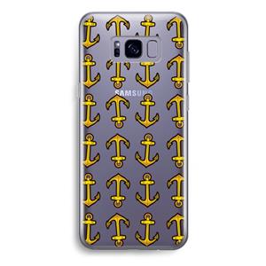 CaseCompany Musketon Anchor: Samsung Galaxy S8 Plus Transparant Hoesje