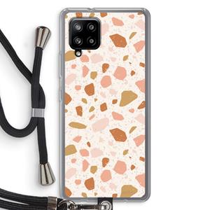 CaseCompany Terrazzo N°18: Samsung Galaxy A42 5G Transparant Hoesje met koord