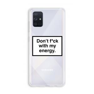 CaseCompany My energy: Galaxy A71 Transparant Hoesje