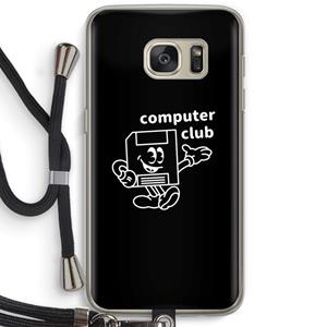 CaseCompany Floppyhead: Samsung Galaxy S7 Transparant Hoesje met koord
