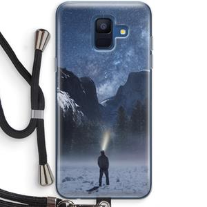 CaseCompany Wanderlust: Samsung Galaxy A6 (2018) Transparant Hoesje met koord