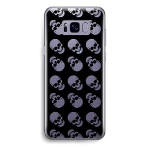 CaseCompany Musketon Skulls: Samsung Galaxy S8 Plus Transparant Hoesje
