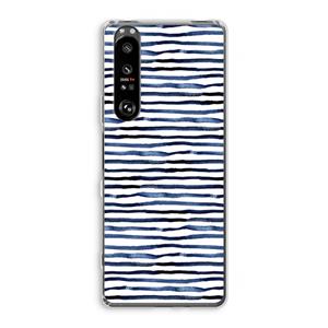 CaseCompany Verrassende lijnen: Sony Xperia 1 III Transparant Hoesje