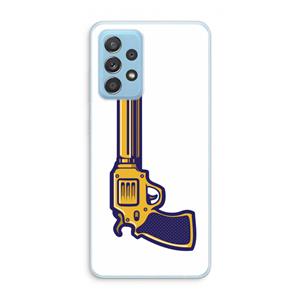 CaseCompany Pew Pew Pew: Samsung Galaxy A73 Transparant Hoesje