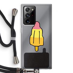 CaseCompany Raketijsje: Samsung Galaxy Note 20 Ultra / Note 20 Ultra 5G Transparant Hoesje met koord