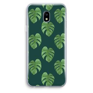 CaseCompany Monstera leaves: Samsung Galaxy J3 (2017) Transparant Hoesje