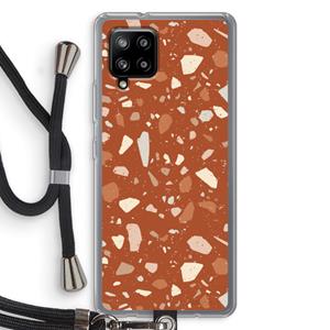 CaseCompany Terrazzo N°22: Samsung Galaxy A42 5G Transparant Hoesje met koord