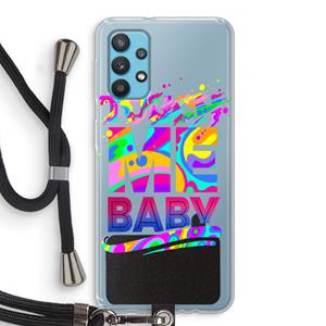 CaseCompany Touch Me: Samsung Galaxy A32 4G Transparant Hoesje met koord