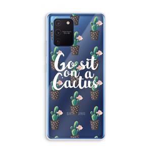 CaseCompany Cactus quote: Samsung Galaxy Note 10 Lite Transparant Hoesje