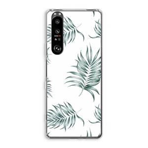 CaseCompany Simple leaves: Sony Xperia 1 III Transparant Hoesje