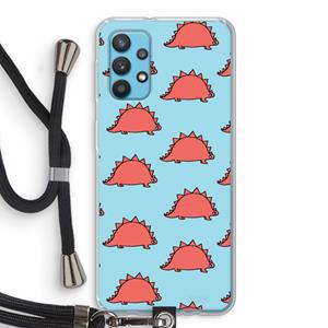 CaseCompany Dinosawrr: Samsung Galaxy A32 4G Transparant Hoesje met koord