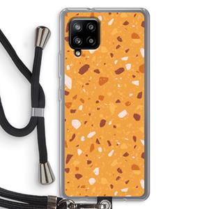 CaseCompany Terrazzo N°24: Samsung Galaxy A42 5G Transparant Hoesje met koord