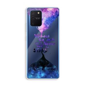 CaseCompany Stars quote: Samsung Galaxy Note 10 Lite Transparant Hoesje