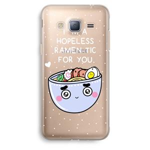 CaseCompany I'm A Hopeless Ramen-Tic For You: Samsung Galaxy J3 (2016) Transparant Hoesje